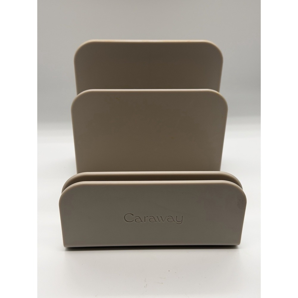 CARAWAY Pot Pan Lid Holder Organizer Storage Kitchen Beige Tan Magnetic Connect